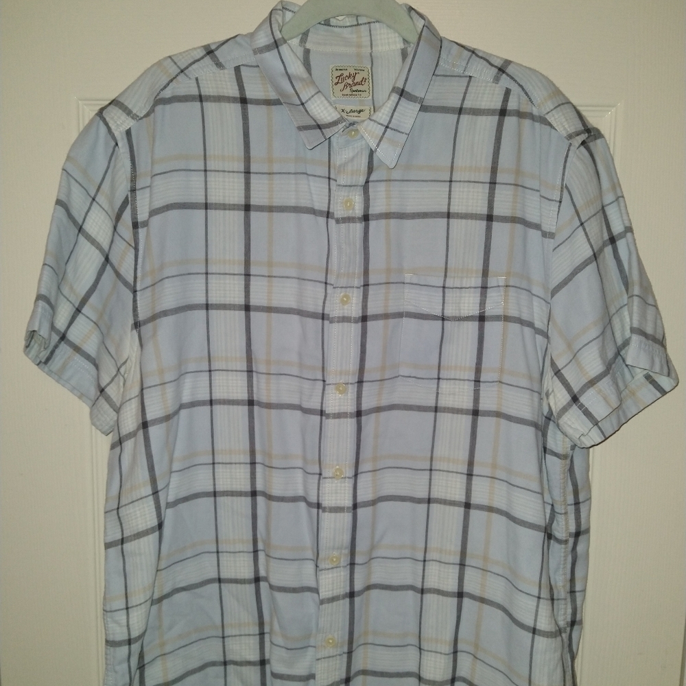 Lucky Brand Distinctive Western Sportswear Button Down Shirt Men's sz XL